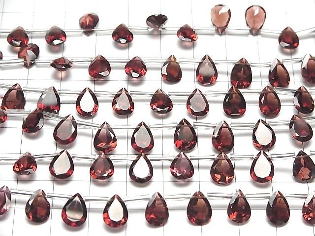 [Video] High Quality Mozambique Garnet AAA Pear Shape Faceted 10x7mm Half or 1 Strand (8pcs)