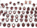 [Video] High Quality Mozambique Garnet AAA Pear shape Faceted 10x7mm half or 1strand (8pcs )