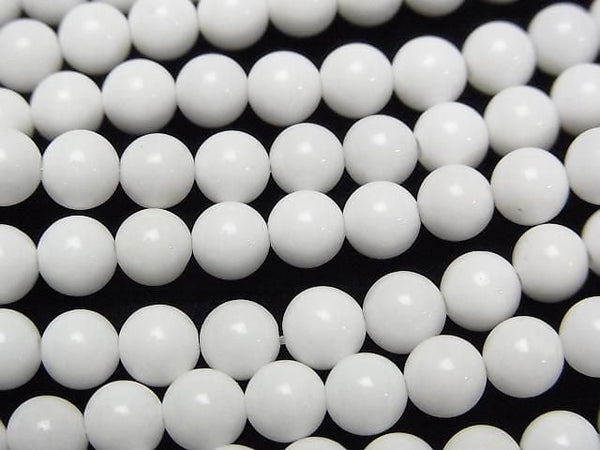 [Video] White Onyx AAA Round 5mm half or 1strand beads (aprx.15inch/38cm)