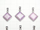 [Video]Sugilite AA++ Diamond Shape Pendant 15.5x15.5mm Silver925 1pc