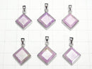 [Video]Sugilite AA++ Diamond Shape Pendant 15.5x15.5mm Silver925 1pc