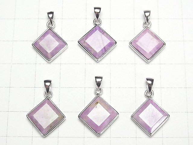 [Video]Sugilite AA++ Diamond Shape Pendant 15.5x15.5mm Silver925 1pc