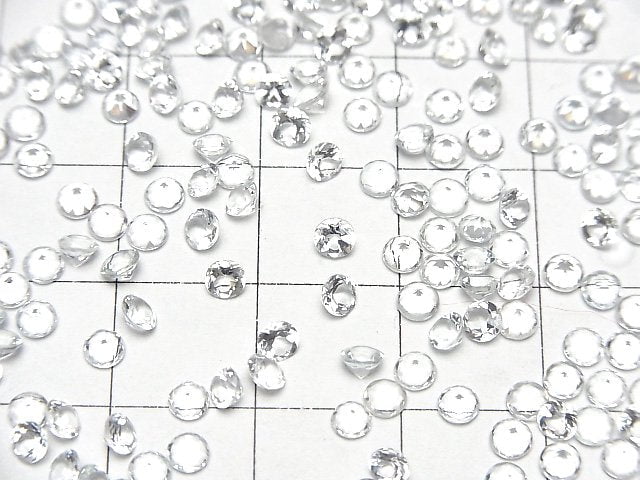 [Video]High Quality Goshenite AAA Loose stone Round Faceted 3x3mm 10pcs