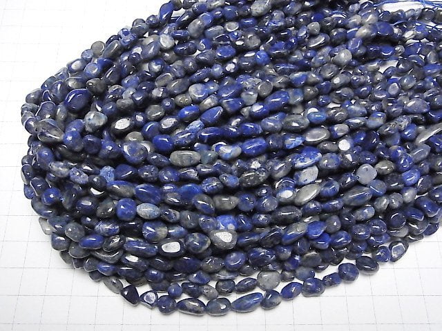 [Video]Lapislazuli AA Nugget 1strand beads (aprx.15inch/37cm)