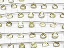 [Video]High Quality Lemon Quartz AAA Triangle Concave Cut 10x10mm 1strand (9pcs )