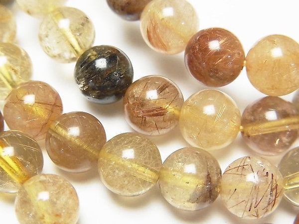 Rutilated Quartz Gemstone Beads