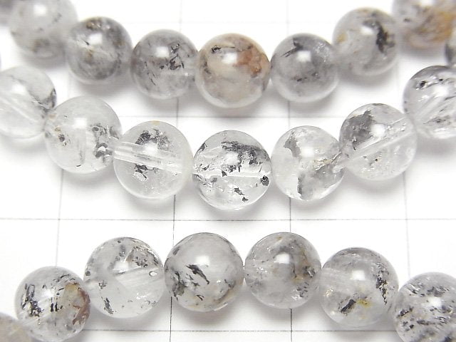 [Video] Zambia Oil in Quartz Round 6.5mm Bracelet