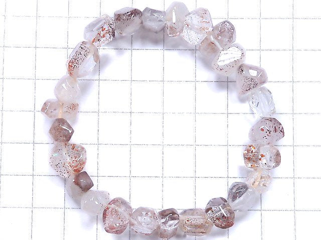 [Video][One of a kind] High Quality Lepidocrocite in Quartz AA+ Nugget Bracelet NO.7