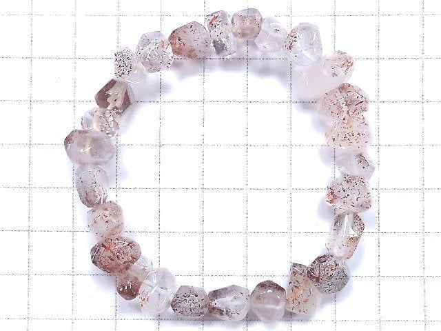 [Video][One of a kind] High Quality Lepidocrocite in Quartz AA+ Nugget Bracelet NO.8