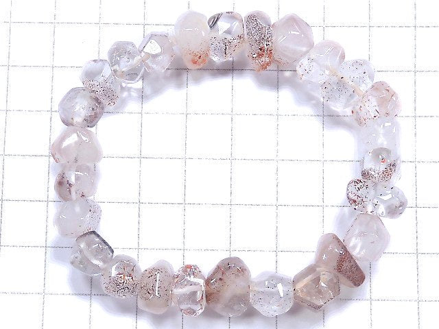 [Video][One of a kind] High Quality Lepidocrocite in Quartz AA+ Nugget Bracelet NO.14