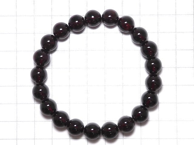 [Video][One of a kind] High Quality Rhodolite Garnet AAA Round 9.5mm Bracelet NO.16