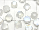 High Quality Rainbow Moonstone AA++ Square Cabochon 6x6mm 5pcs