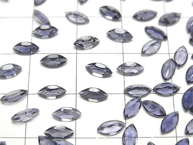 [Video]High Quality Iolite AAA Loose stone Marquise Faceted 6x3mm 10pcs