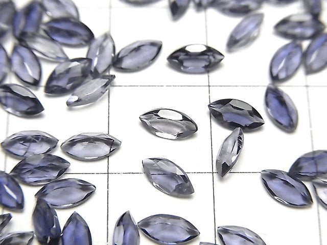 [Video]High Quality Iolite AAA Loose stone Marquise Faceted 6x3mm 10pcs