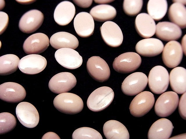 [Video] Australian Pink Opal AA++ Oval Cabochon 6x4mm 10pcs