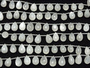 [Video] High Quality White Moonstone AAA- Drop Faceted Briolette half or 1strand (16pcs)