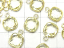 [Video]High Quality Lemon Quartz AAA Bezel Setting Square Cushion Cut 9x9mm 18KGP 3pcs