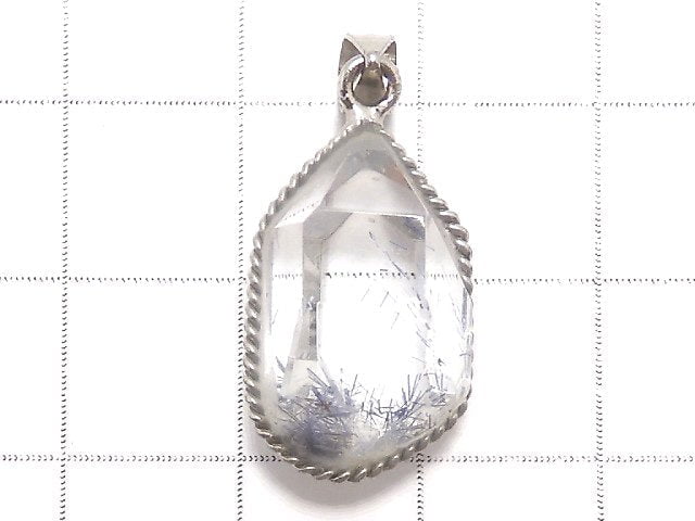 [Video][One of a kind] Dumortierite in Quartz AAA- Pendant Silver925 NO.1