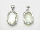 [Video]Libyan Desert Glass Oval Faceted Pendant 18x13mm Silver925 1pc