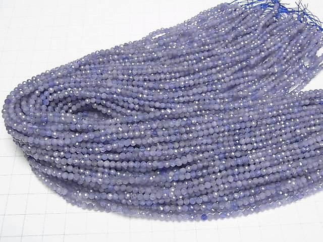 [Video]High Quality! Tanzanite AA++ Faceted Round 3mm 1strand beads (aprx.15inch/36cm)