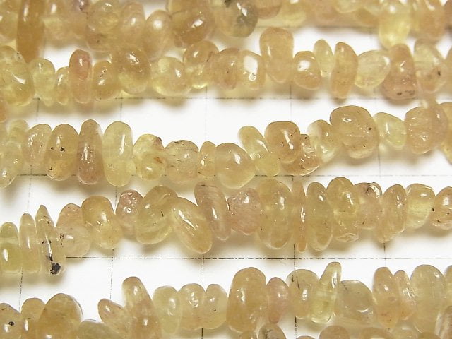 [Video] Yellow Apatite AA Chips (Small Nugget) 1strand beads (aprx.31inch/78cm)