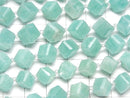 [Video]Amazonite AA++ Dice Shape half or 1strand beads (aprx.7inch/18cm)