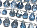 [Video] High Quality London Blue Topaz AAA Rough Drop - Faceted Pear Shape Half or 1 Strand Beads (approx. 6 inches/16 cm)