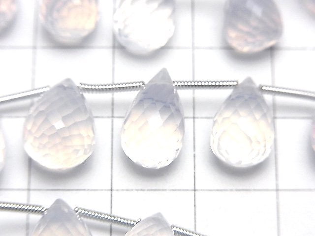 [Video]High Quality Scorolite AAA- Drop Faceted Briolette half or 1strand (14pcs)