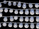 [Video]High Quality Scorolite AAA- Drop Faceted Briolette half or 1strand (14pcs)