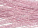 [Video]High Quality Pink Spinel AAA Faceted Button Rondelle half or 1strand beads (aprx.15inch/38cm)