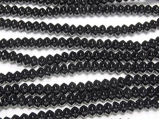 [Video]Onyx Roundel 6x6x4mm 1strand beads (aprx.15inch/37cm)