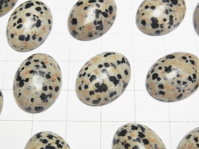 [Video] Dalmatian Jasper Oval Cabochon 20x15mm 3pcs