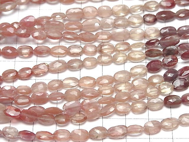 [Video]High Quality Andesine AA++ Faceted Oval half or 1strand beads (aprx.15inch/38cm)