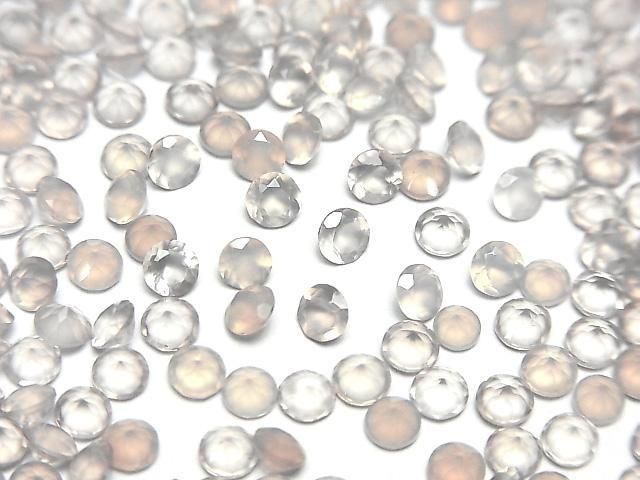 [Video] High Quality Gray Onyx AAA Loose Stone, Round Faceted, 3x3mm, 10pcs