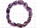 [Video][One of a kind] Amethyst Elestial AAA- Nugget Bracelet NO.17