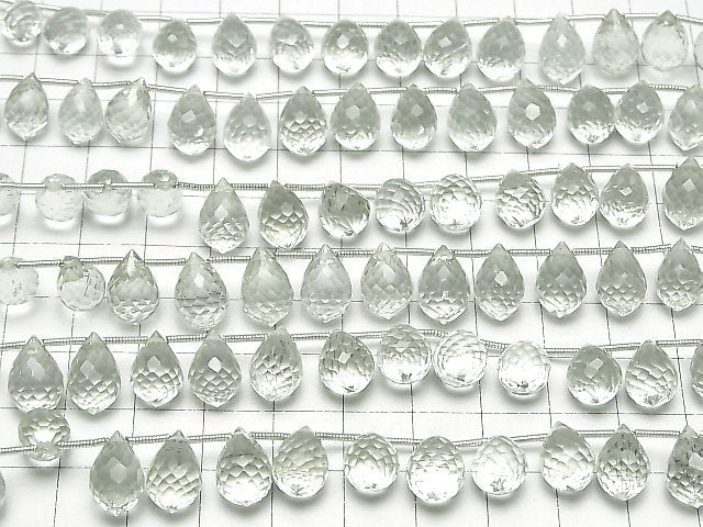 [Video]High Quality Green Amethyst AAA Marquise Rice Faceted Briolette half or 1strand (18pcs)