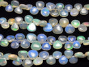 [Video]High Quality Ethiopian Water Opal AAA- Chestnut (Smooth) half or 1strand beads (aprx.7inch/18cm)