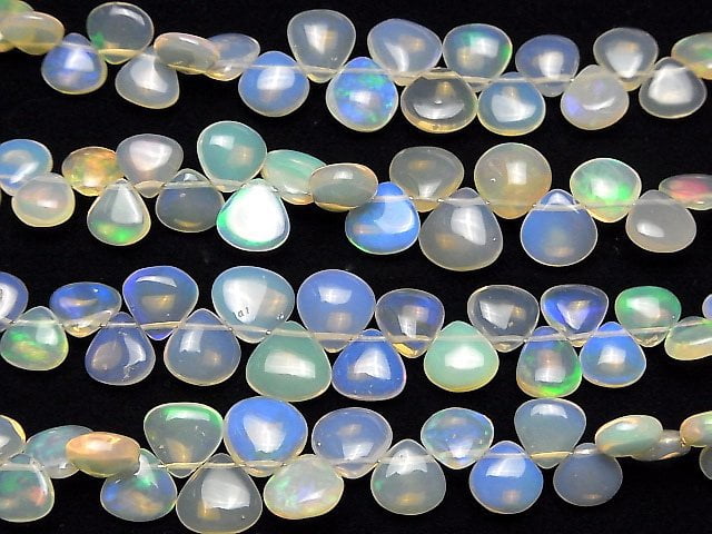 [Video]High Quality Ethiopian Water Opal AAA- Chestnut (Smooth) half or 1strand beads (aprx.7inch/18cm)