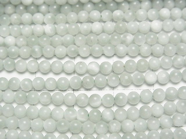 [Video] Green Angelite AA++ Round 3mm 1strand beads (aprx.15inch/37cm)