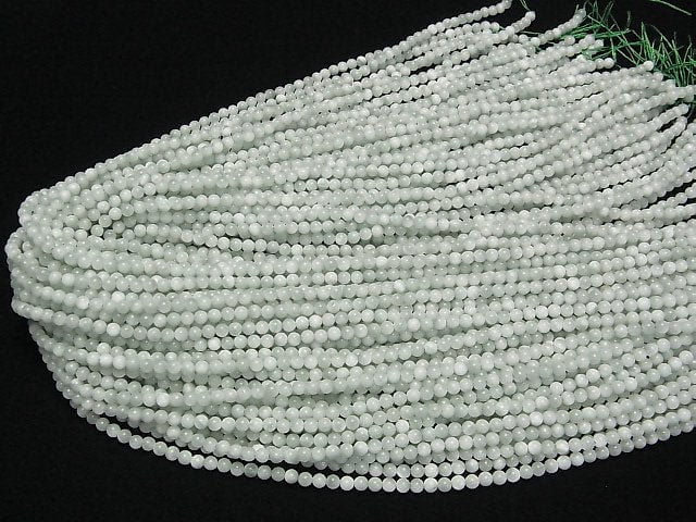 [Video] Green Angelite AA++ Round 3mm 1strand beads (aprx.15inch/37cm)