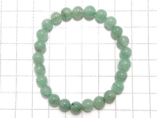 [Video][One of a kind] Emerald AAA- Round 7mm Bracelet NO.2