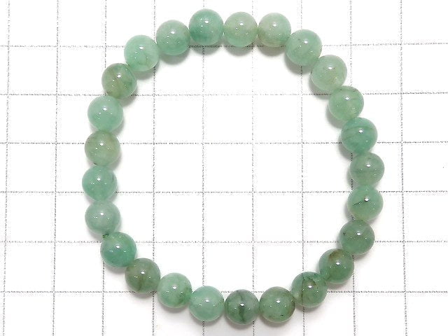 [Video][One of a kind] Emerald AAA- Round 7mm Bracelet NO.3