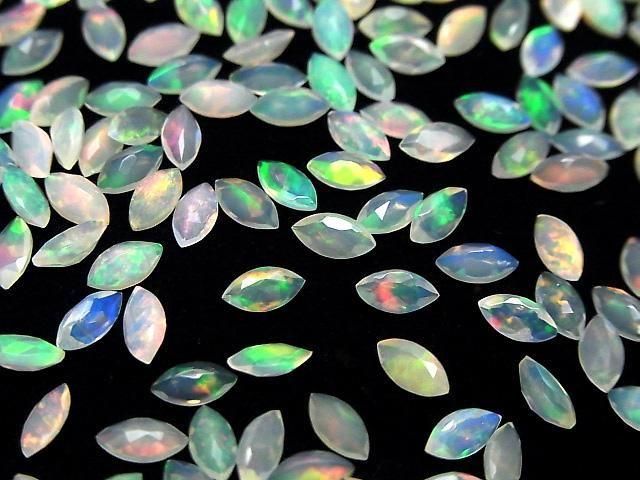 頂級衣索比亞蛋白石 AAA - 弧面馬眼形裸石 6x3mm 5顆