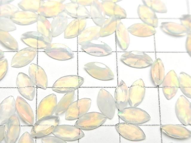 [Video]High Quality Ethiopian Opal AAA- Loose stone Marquise Faceted 8x4mm 5pcs