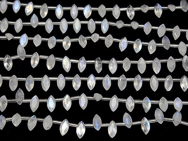 [Video] High Quality Rainbow Moonstone AA++ Marquise Faceted 8x4mm half or 1strand (18pcs )