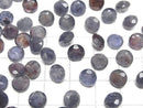 [Video]Bloodshot Iolite AA+ Loose stone Round Faceted 7x7mm 3pcs