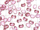 [Video]High Quality Pink Topaz AAA Loose stone Oval Faceted 8x6mm 2pcs