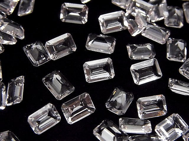 [Video]High Quality Morganite AAA Loose stone Rectangle Faceted 7x5mm 1pc