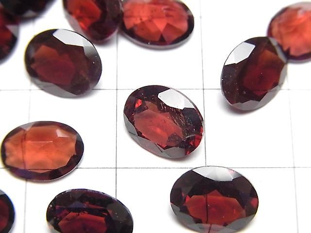高品質莫三比克石榴石 AAA- 散裝寶石 橢圓刻面 10x8毫米 2顆