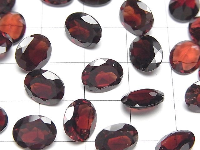 [Video]High Quality Mozambique Garnet AAA- Loose stone Oval Faceted 10x8mm 2pcs